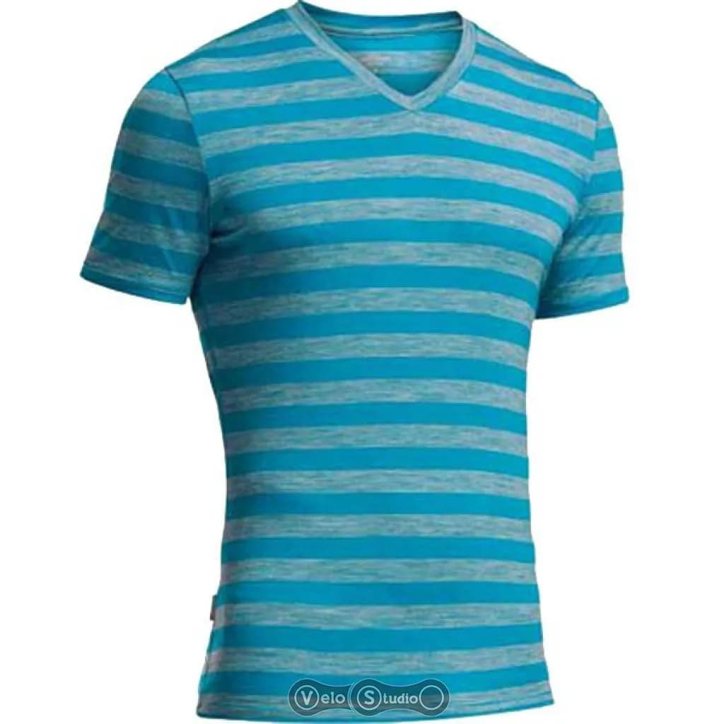 Термофутболка ICEBREAKER BF 150 Anatomica SS V MEN stripe alpine/metro L
