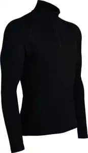 Термофутболка з довгим рукавом ICEBREAKER BF 200 Mondo Zip MEN black S