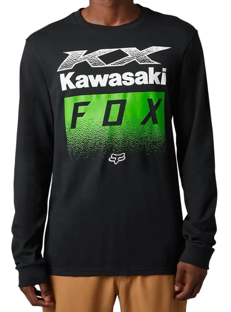 Футболка FOX PREMIUM Long Sleeve Tee - KAWI® [Black], M