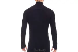 Термофутболка з довгим рукавом ICEBREAKER Tech Top LS HZ Crewe MEN black L