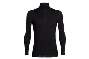 Термофутболка з довгим рукавом ICEBREAKER Tech Top LS HZ Crewe MEN black L