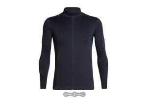 Термокофта ICEBREAKER Descender LS Zip JET HTHR/BLACK XL