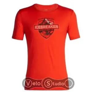 Футболка ICEBREAKER Tech Lite SS Crewe Alpine Crest CHILI RED L