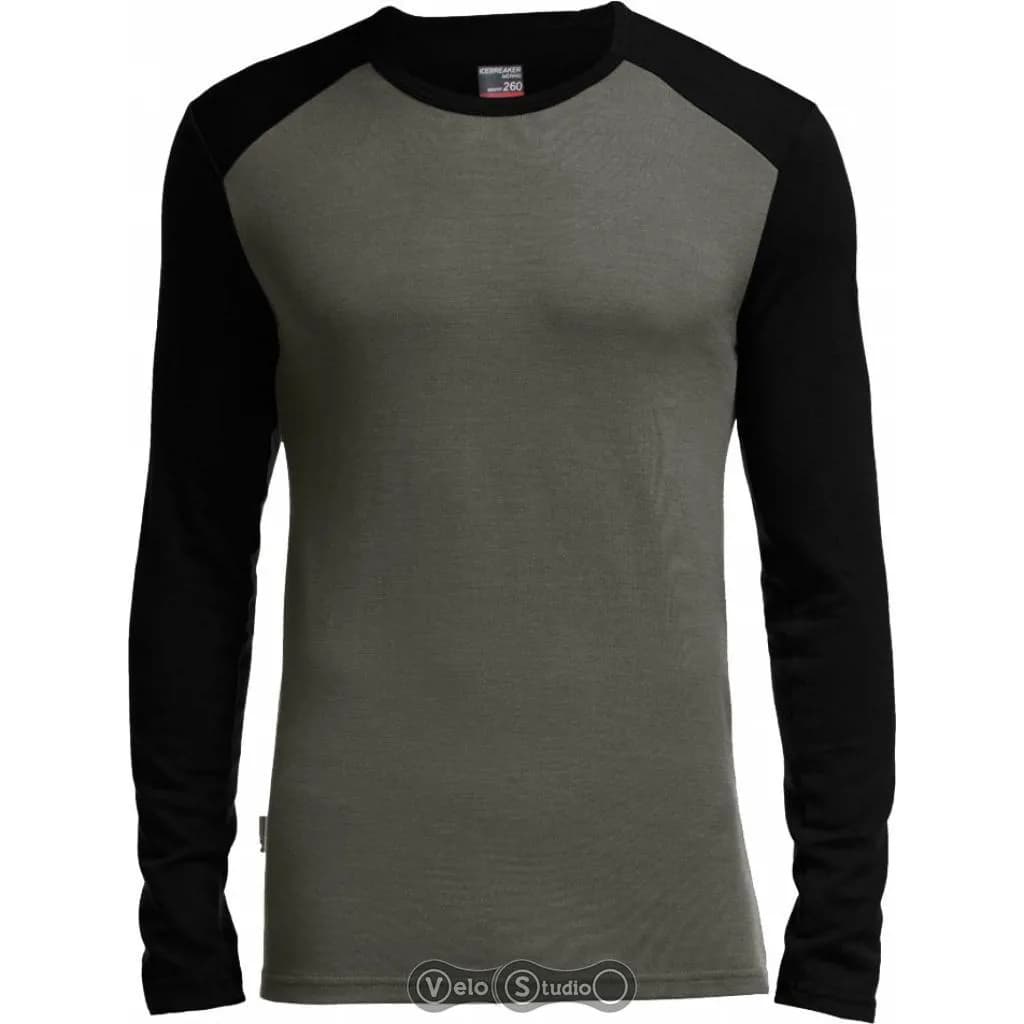 Термофутболка з довгим рукавом ICEBREAKER Tech Top LS Crewe MEN monsoon/black S