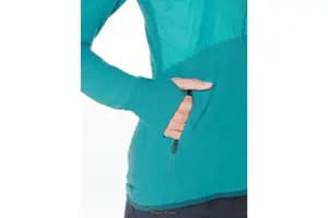 Термокофта ICEBREAKER Descender Hybrid LS Half Zip Hood / ARCTIC TEAL/Kingfis S (зразок)