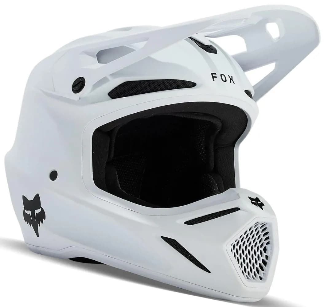 Шолом FOX V3 Youth Helmet - SOLID [White], YL