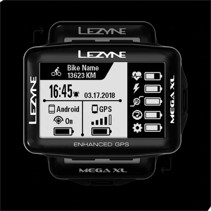 GPS компьютер LEZYNE MEGA XL GPS Чорний Y13