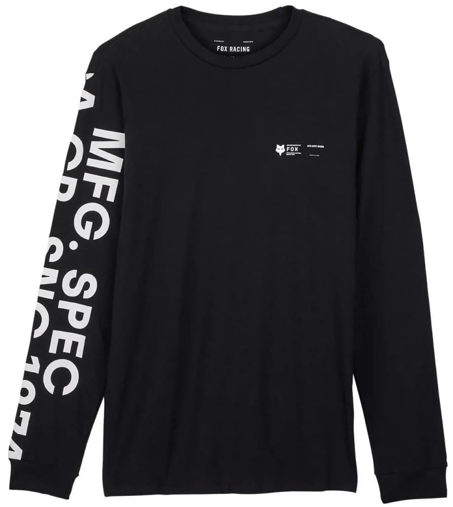 Футболка FOX PREMIUM Long Sleeve Tee - BARGE [Black], M