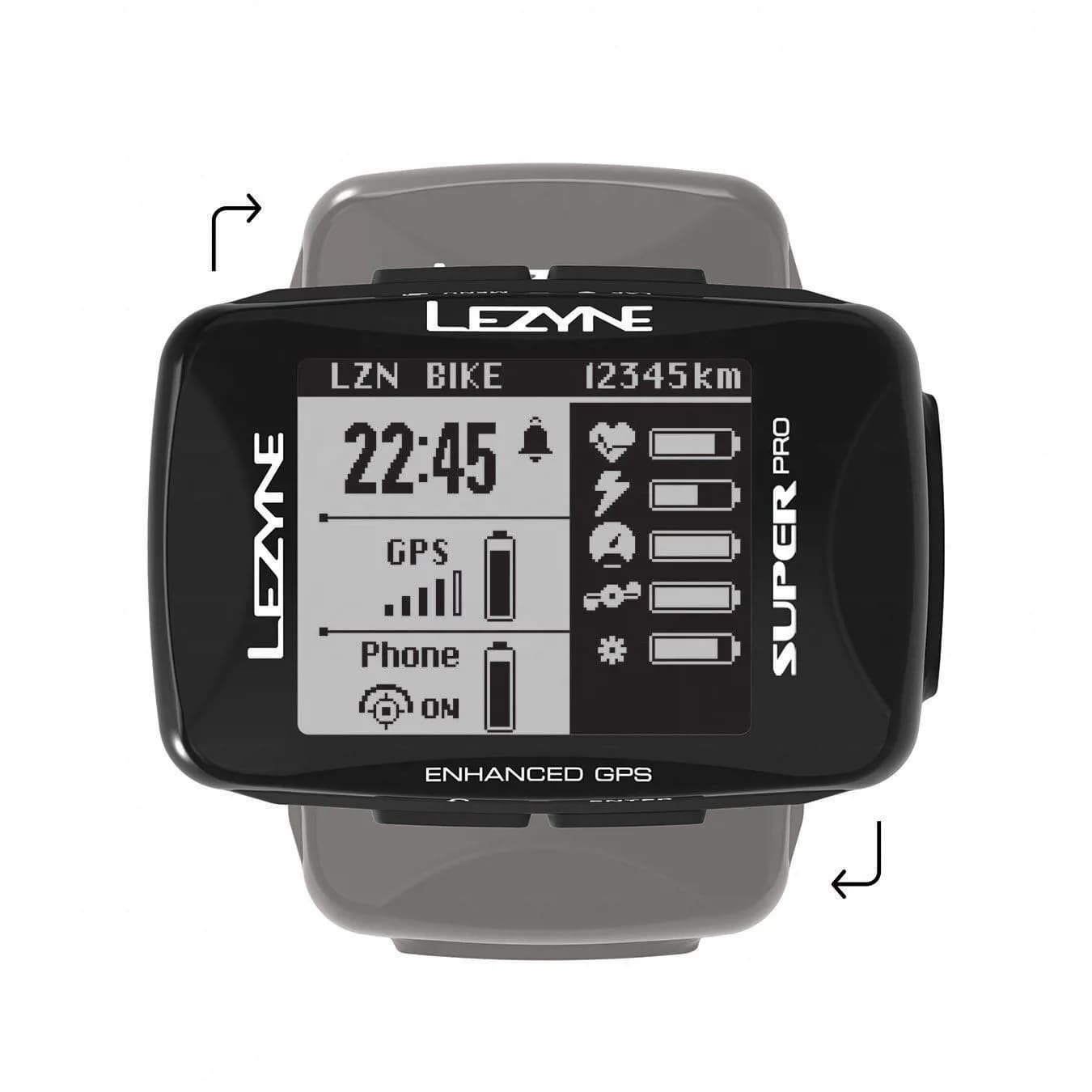 GPS компьютер LEZYNE SUPER PRO GPS Чорний Y13