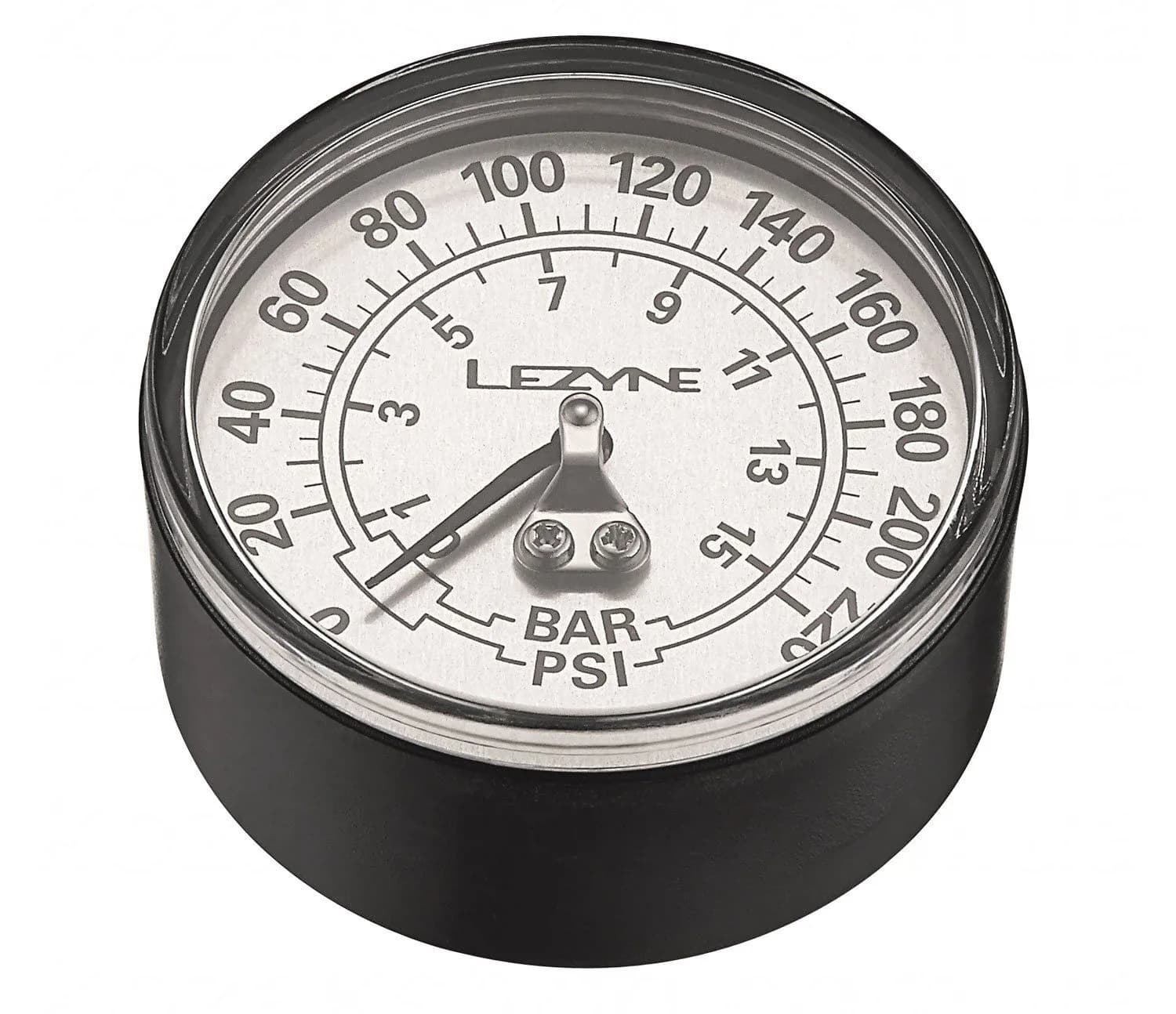 Манометр LEZYNE 220 PSI GAUGE 2.5" Сріблястий 220PSI Y13