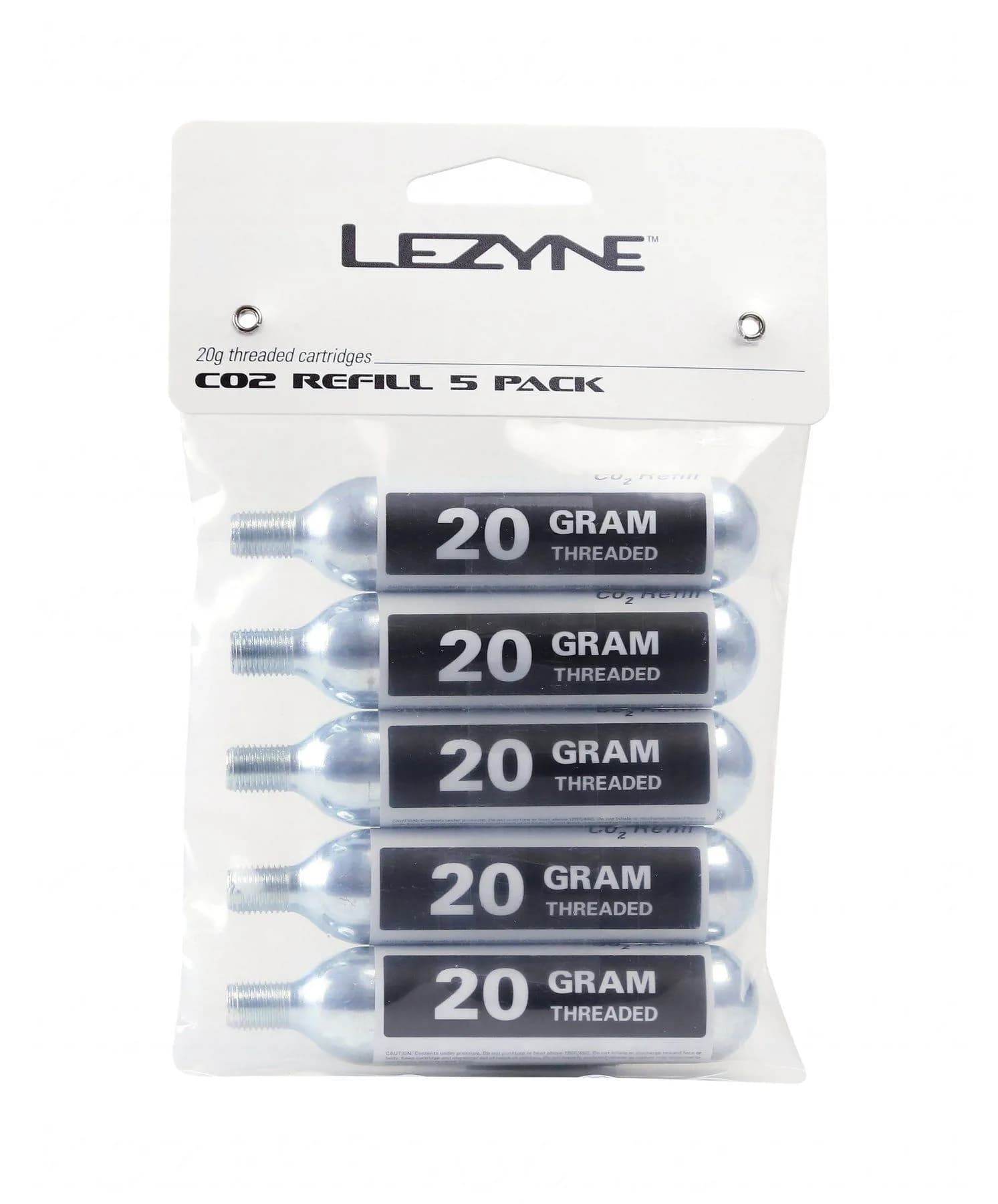 Балон Lezyne СО2 20G 5 штук Сріблястий Y13