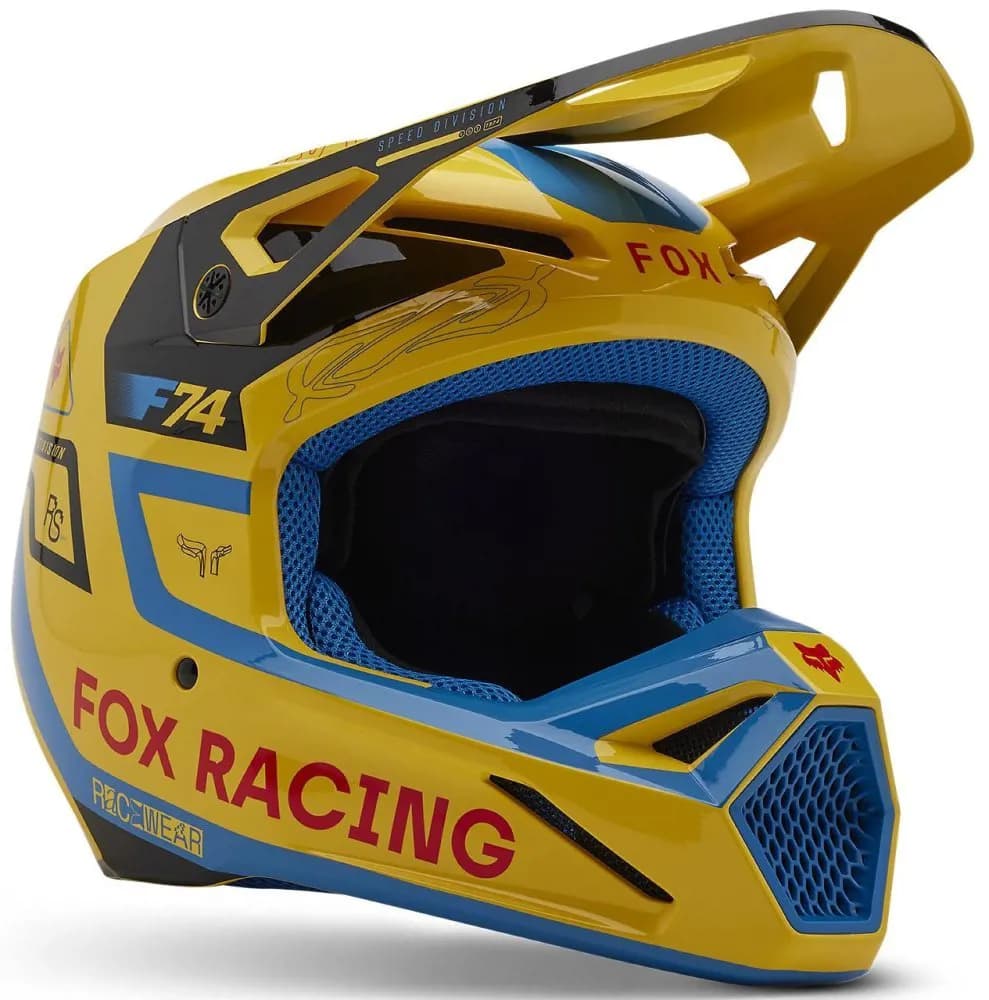 Шолом FOX V1 Helmet - RACE SPEC [Pale Yellow], S