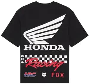 Футболка FOX OVERSIZE Short Sleeve Tee - HONDA® [Black], L