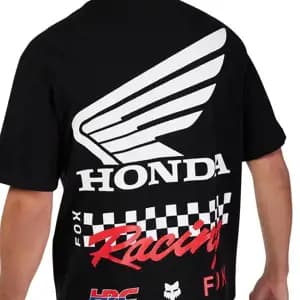 Футболка FOX OVERSIZE Short Sleeve Tee - HONDA® [Black], M