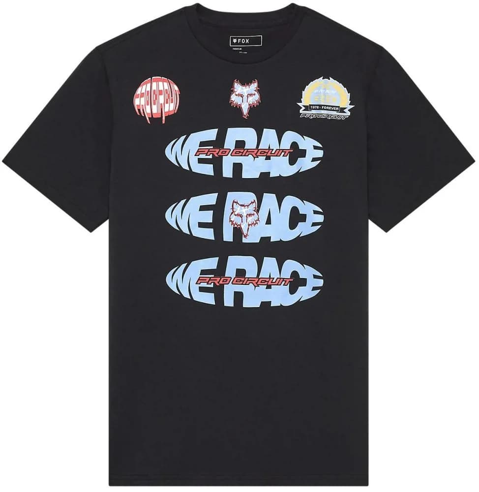 Футболка FOX Short Sleeve Tee - PRO CIRCUIT® [Black], L