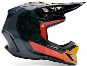 Шолом FOX V3 RS Helmet - GRID [Orange], S