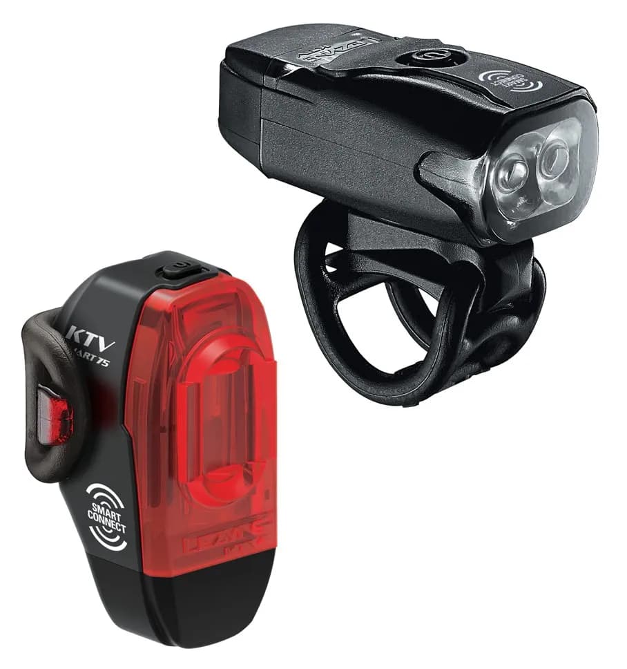 Комплект світла LEZYNE KTV DRIVE / KTV PRO SMART PAIR Чорний 200/75 люменівів Y13