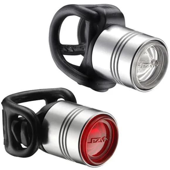Комплект світла LEZYNE FEMTO DRIVE PAIR Сріблястий 15/7 люменів Y13