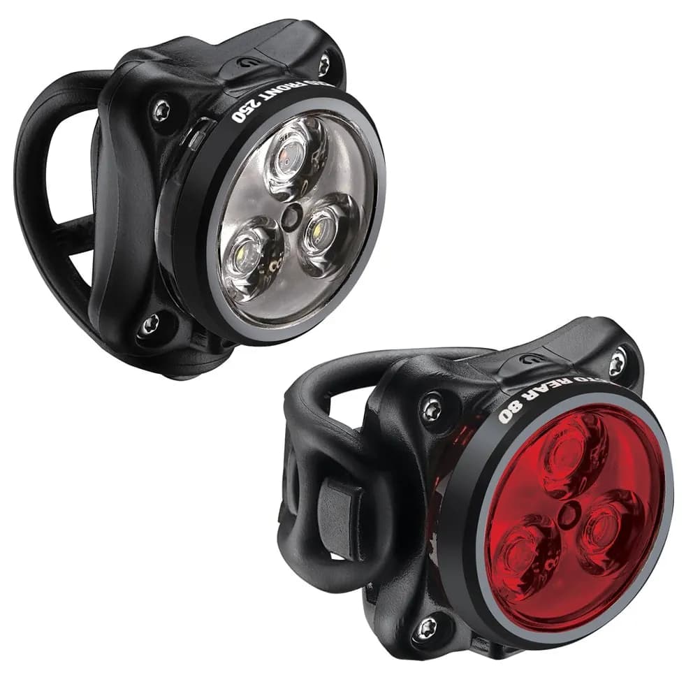 Комплект світла LEZYNE ZECTO DRIVE PAIR Чорний 250/80 люменів Y13