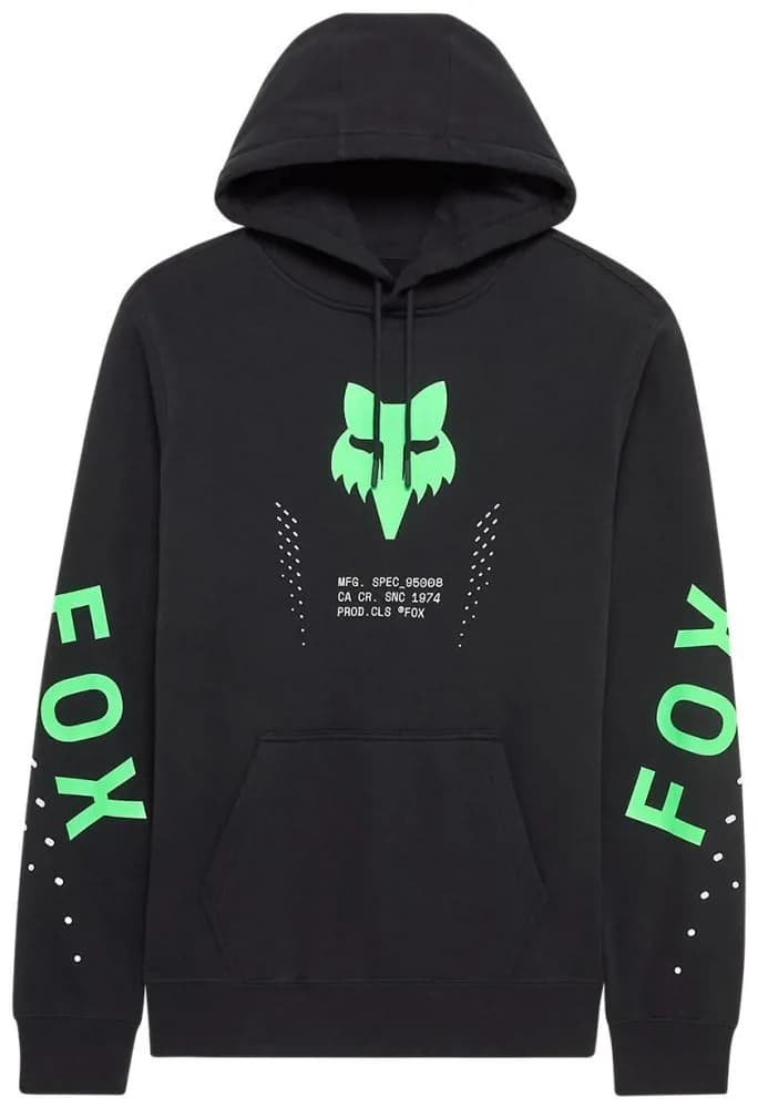 Толстовка FOX Hoodie - SHIELD [Black], XL
