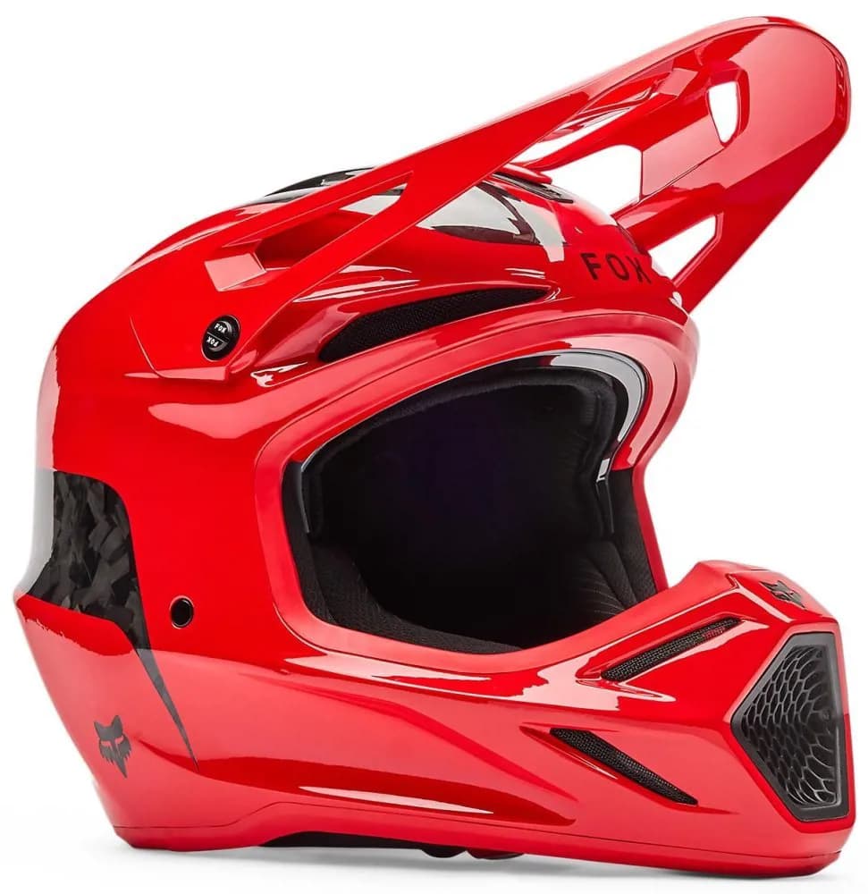 Шолом FOX V3 RS Helmet - FRACTURE [Flo Red], L