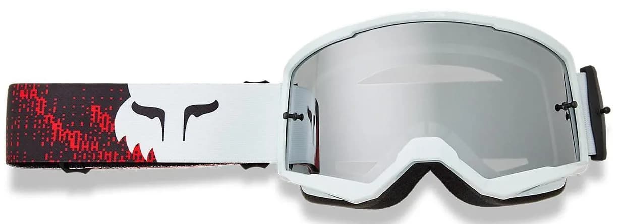 Окуляри FOX MAIN Goggle - KAIROS [Fluo Red], Mirror Silver Lens