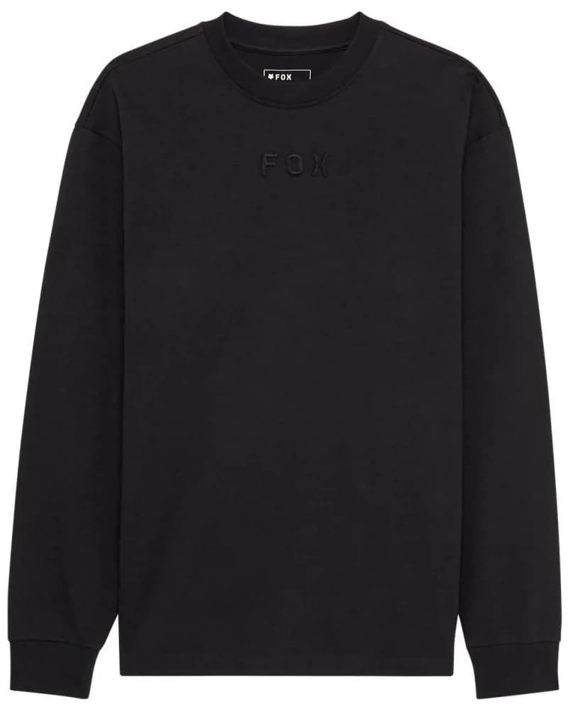 Футболка FOX OVERSIZE Long Sleeve Tee - WORDMARK [Black], L
