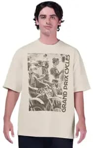 Футболка FOX OVERSIZE Short Sleeve Tee - CIRCA 74 [Off White], L