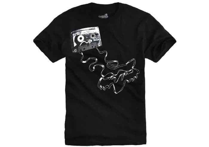 Футболка FOX Short Sleeve Tee - MIX TAPE [Black], M