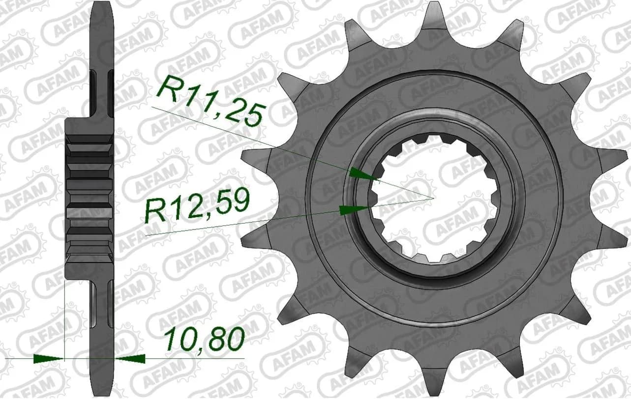 Зірка AFAM 520 Sprocket - Aprilia, 16z