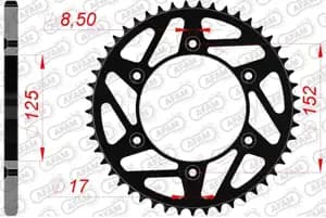 Зірка AFAM 520 K-Steel Chainwheel - Beta [Black], 52z