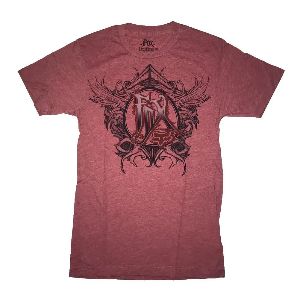 Футболка FOX HEATHERED Short Sleeve Tee - REACTION [Red], XL