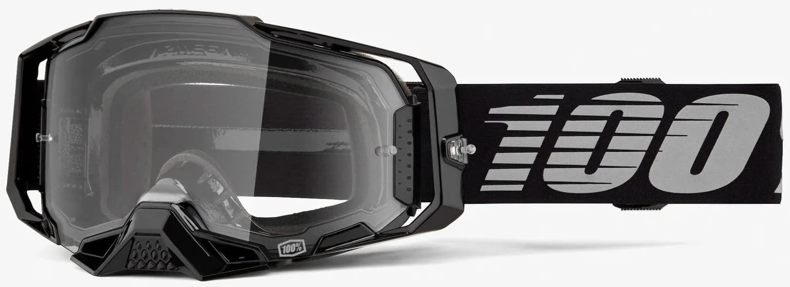 Окуляри 100% ARMEGA Goggle [Black], Clear Lens
