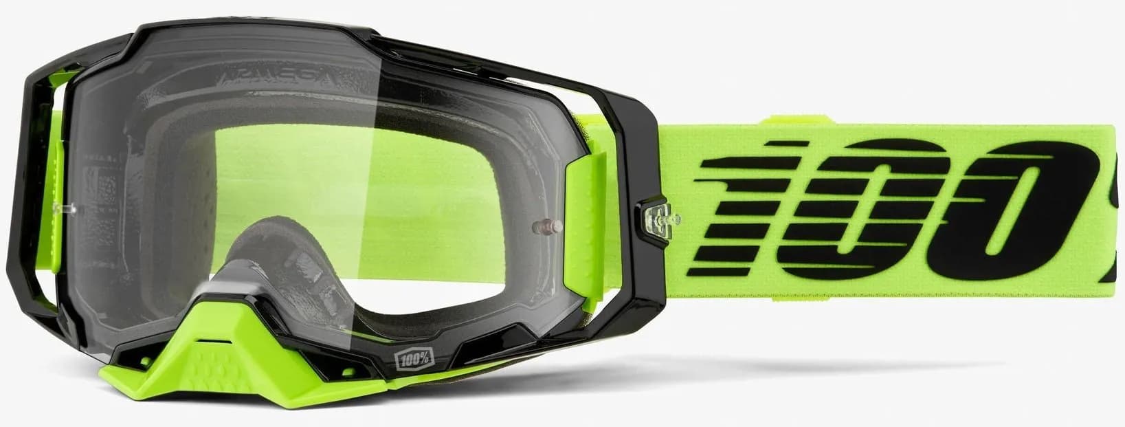 Окуляри 100% ARMEGA Goggle [Neon Yellow], Clear Lens