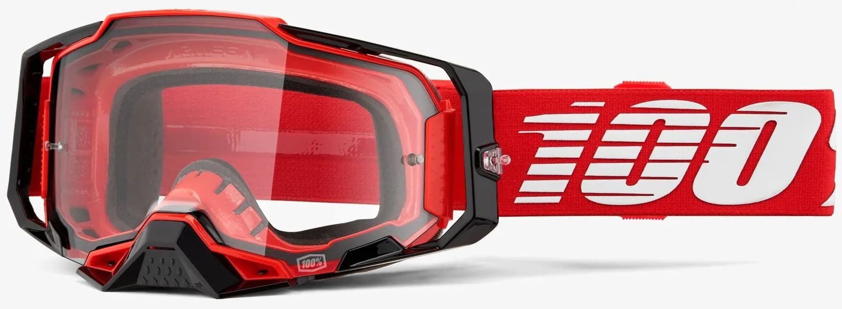 Окуляри 100% ARMEGA Goggle [Red], Clear Lens