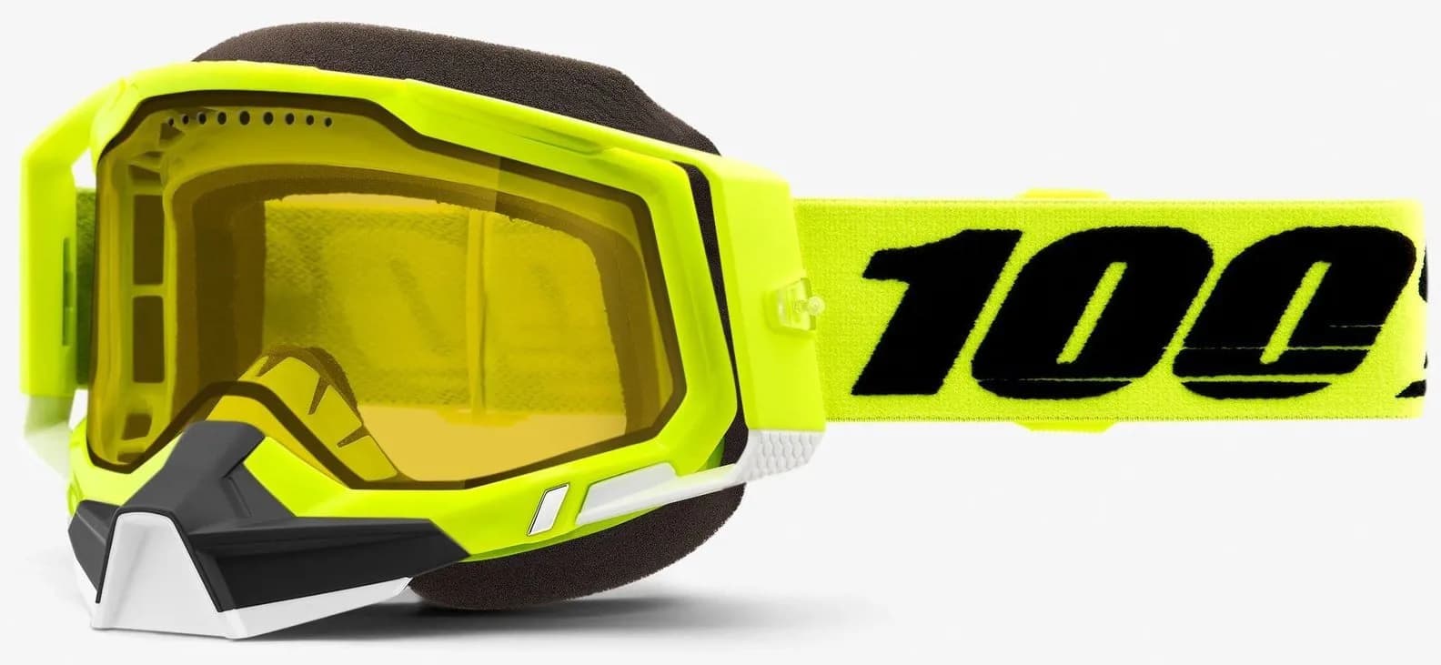 Окуляри 100% RACECRAFT 2 Snowmobile Goggle [Yellow], Dual Yellow Lens