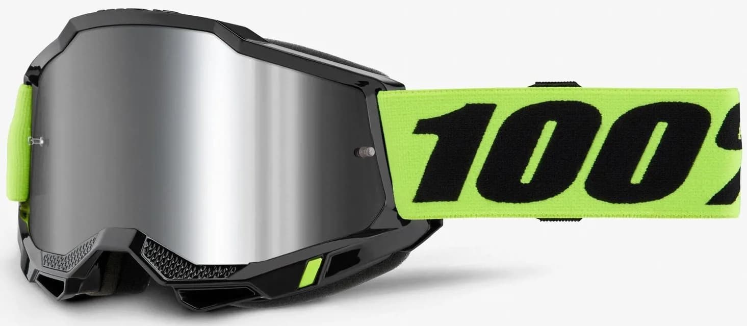 Окуляри 100% ACCURI 2 Goggle [Neon Yellow], Mirror Silver Lens
