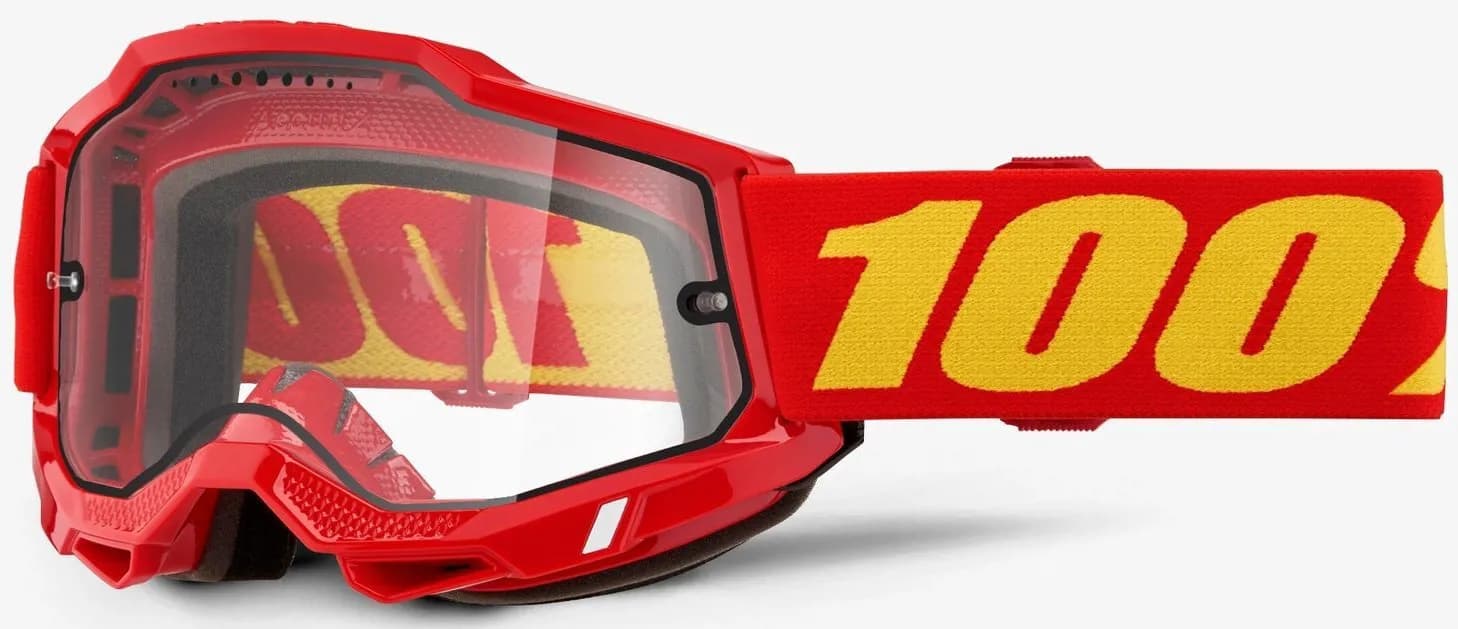 Окуляри 100% ACCURI 2 ENDURO MTB Goggle [Red], Dual Clear Lens