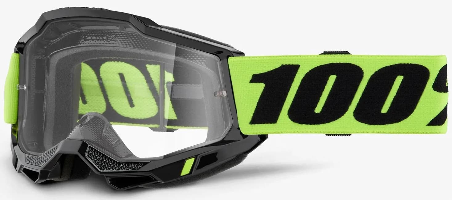 Дитячі окуляри 100% ACCURI 2 Youth Goggle [Neon Yellow], Clear Lens