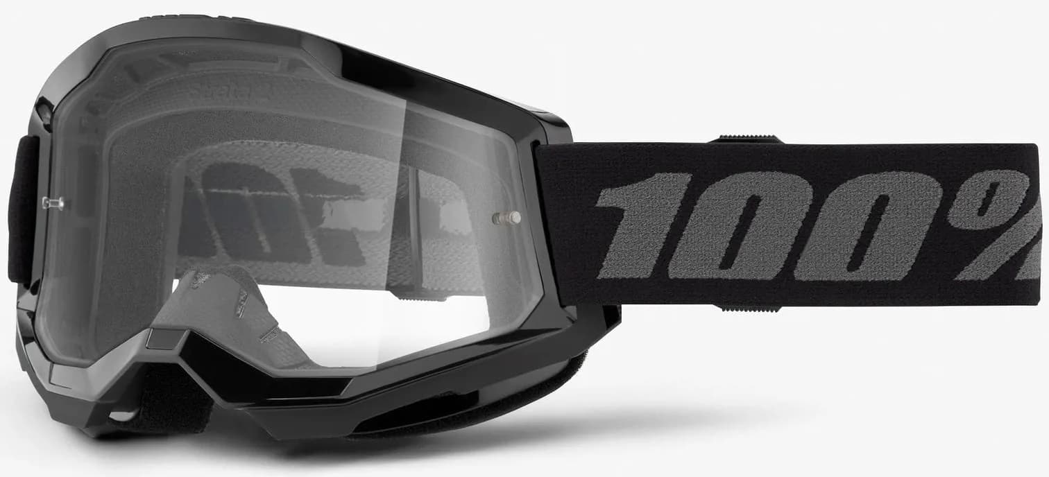 Окуляри 100% STRATA 2 Goggle [Black], Clear Lens