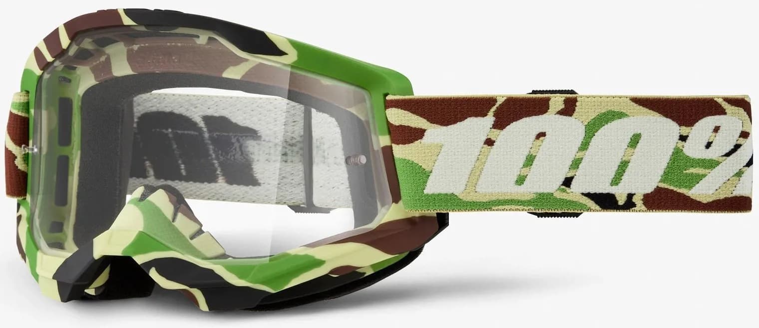 Окуляри 100% STRATA 2 Goggle [War Camo], Clear Lens