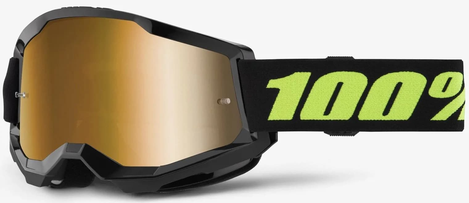 Окуляри 100% STRATA 2 Goggle [Solar Eclipse], Mirror Gold Lens