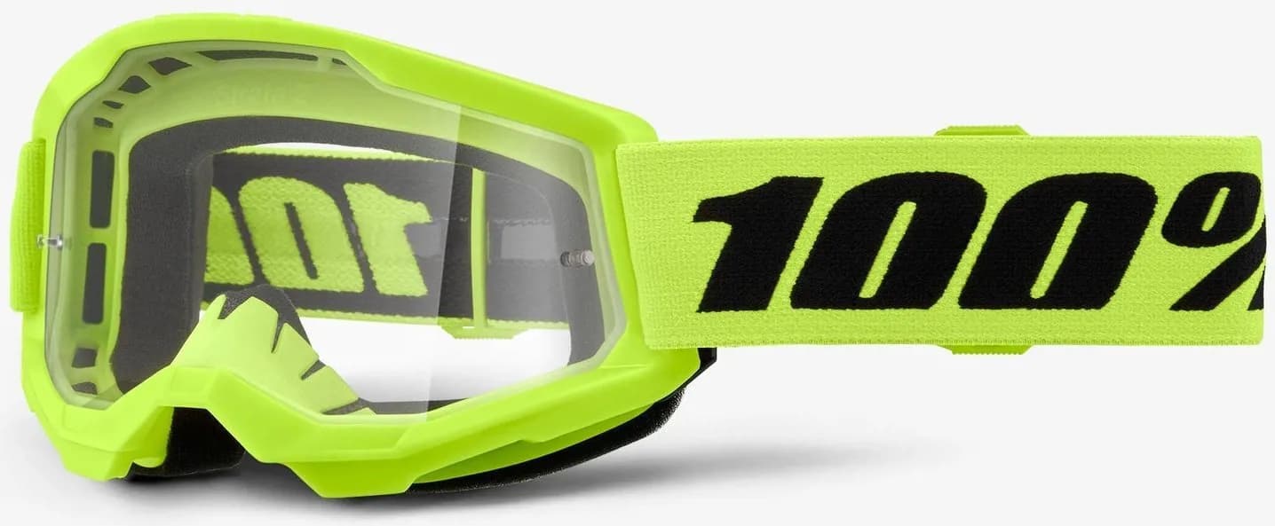 Дитячі окуляри 100% STRATA 2 Youth Goggle [Neon Yellow], Clear Lens