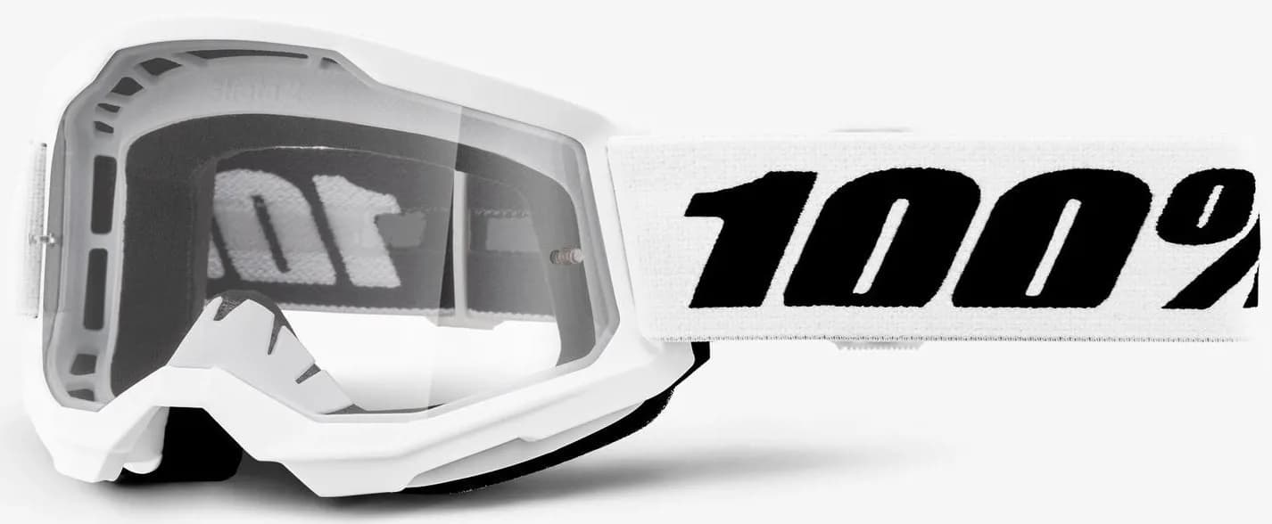 Дитячі окуляри 100% STRATA 2 Youth Goggle [White], Clear Lens