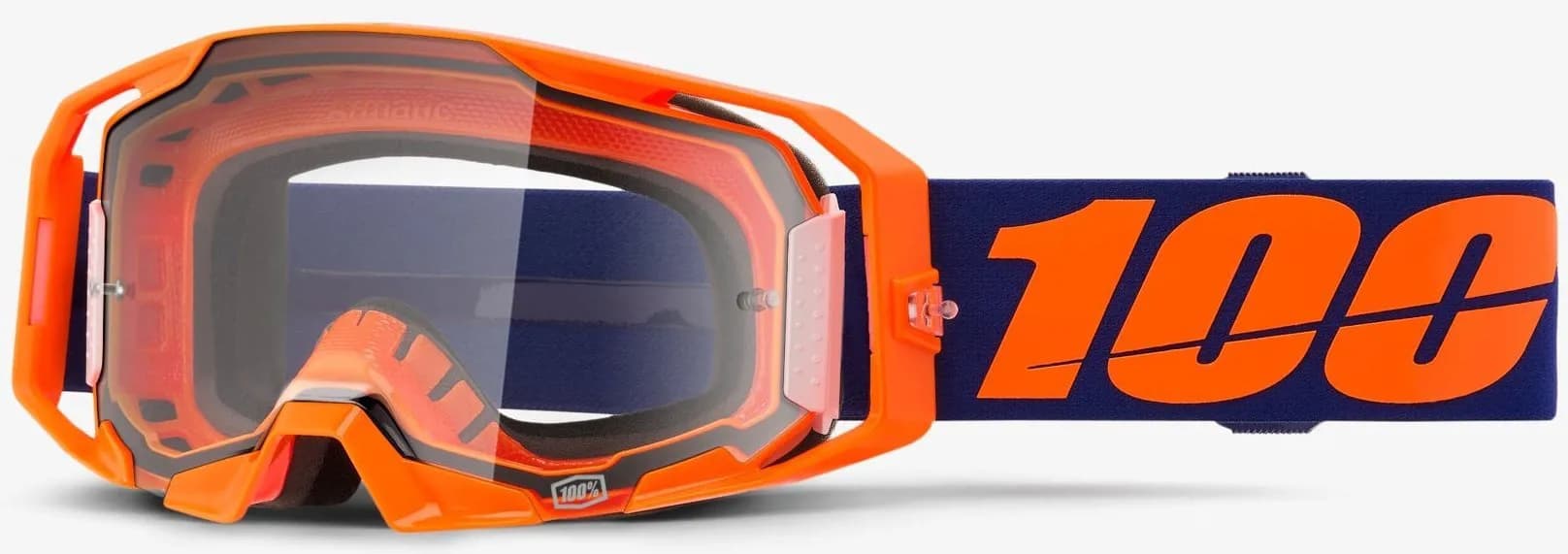 Окуляри 100% ARMATIC Goggle [Neon Orange], Clear Lens
