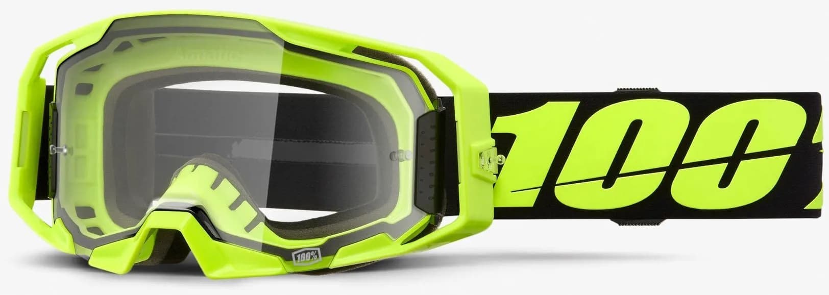 Окуляри 100% ARMATIC Goggle [Neon Yellow], Clear Lens