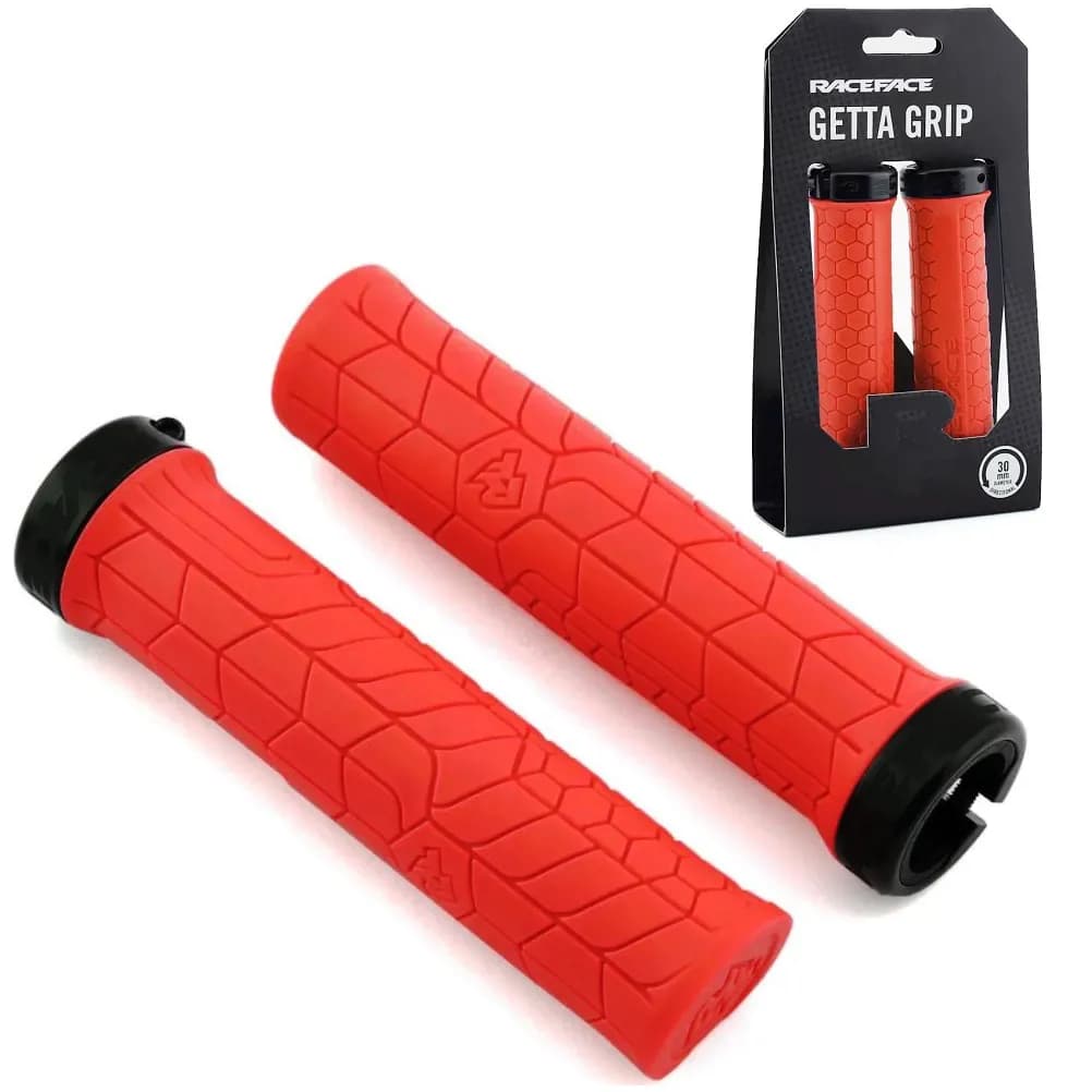 Гріпси RACE FACE GRIP, GETTA, 33MM, RED, BLACK