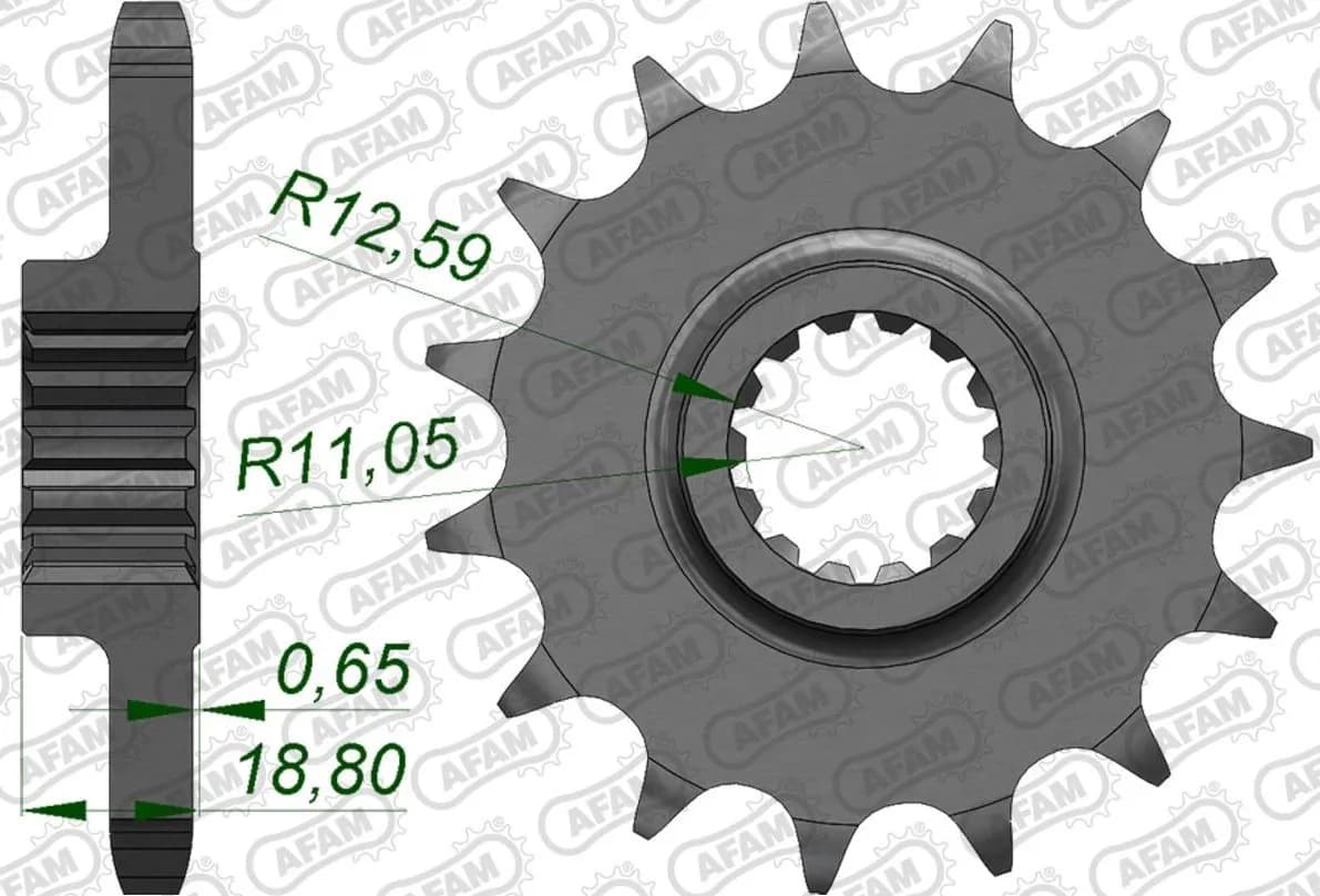 Зірка AFAM 530 Sprocket - Ducati, 15z