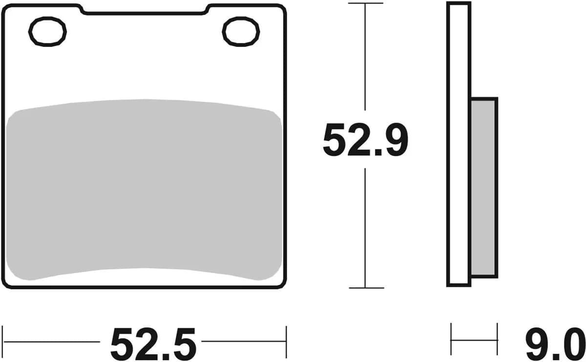 Гальмівні колодки SBS Performance Rear Brake Pads, Sinter