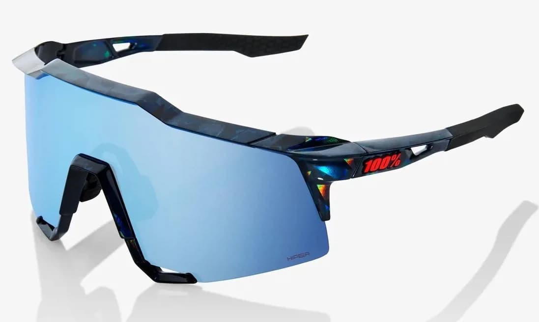 Окуляри 100% SpeedCraft HiPER Sunglasses [Black Holographic], HiPER Blue Lens